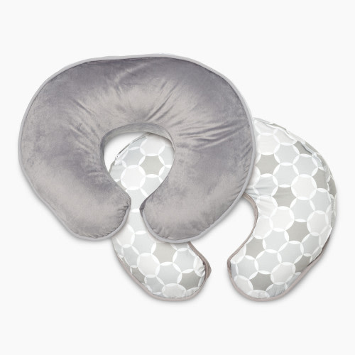 Boppy Luxe Nursing Pillow and Positioner - Grey Circles