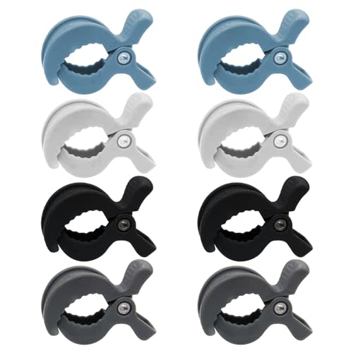 LAPXSNZD 8 Pack Colorful Stroller Clips Pegs to Hook Muslin and Toys Seat Cover Blanket Clips Plastic Universal Clip