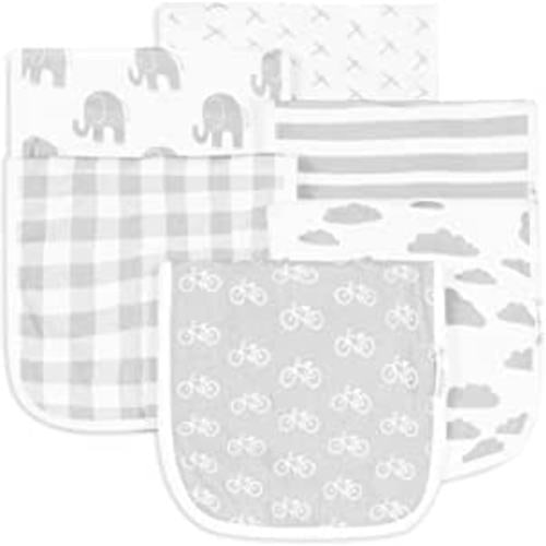 BaeBae Goods Burp Cloths for Baby Boy & Girl - Ultra Absorbent Burping Rags - 6 Pack