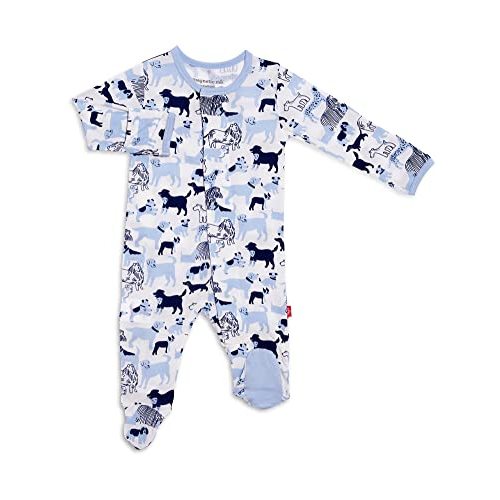 Magnetic Me Footie Pajamas Soft Modal Baby Sleepwear with Quick Magnetic Fastener | Boys and Girls Sleeper Preemie-24 Months