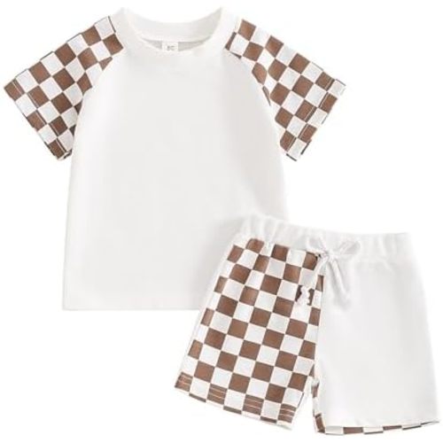 BemeyourBBs Toddler Baby Boy Summer Clothes Funny Letter T Shirt Elastic Waist Pockets Shorts Set 2 Piece Outfit