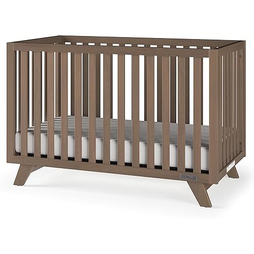 Child Craft SOHO 4-in-1 Convertible Crib, Baby Crib Converts to Day Bed, Toddler Bed and Full Size Bed, 3 Adjustable Mattress Positions, Non-Toxic, Baby Safe Finish (Dusty Heather)