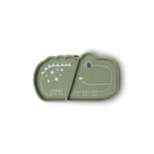 Silicone Suction Snack Plate, Alligator by LouLou Lollipop