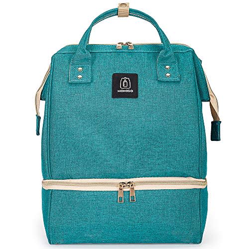 Breast Pump Backpack - Cooler and Moistureproof Bag Double Layer for Mother Outdoor Working Backpack with USB Charging Port, Large (Geen)