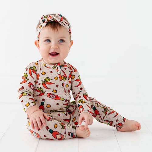 Sweethearts® Pink Pastel Hearts Convertible Ruffle Romper