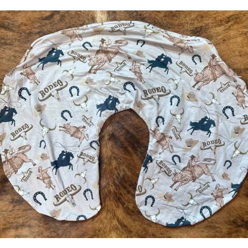 Little cowboy baby boppy pillow cover