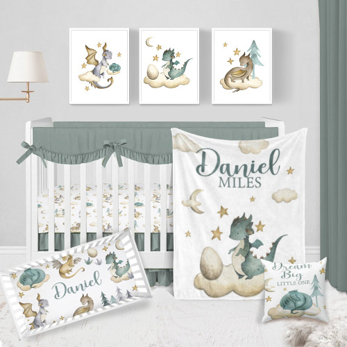 Dragon Crib Bedding Set, Dragon Nursery
