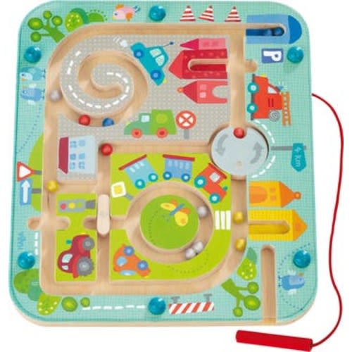 Busy Board for Toddlers 2-4 Town Magnetic Maze Puzzle Game - Toddler Travel Toys for Preschoolers