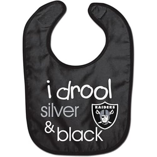 WinCraft NFL Oakland Raiders WCRA1963414 All Pro Baby Bib