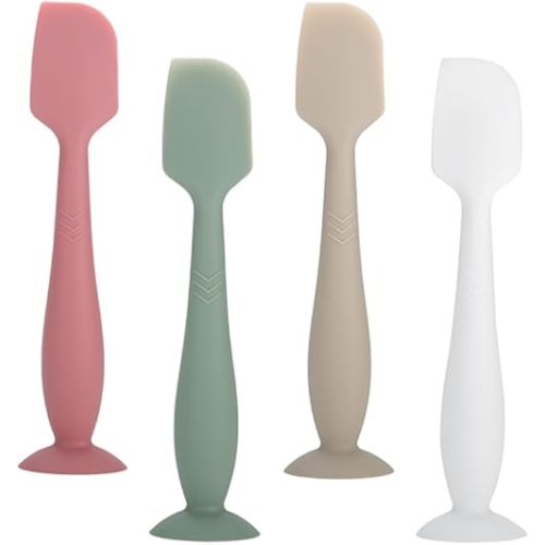 Baby Diaper Cream Spatula, 4Pack Silicone Butt Spatula Baby Paste Diaper Cream Applicator for Newborn Babies