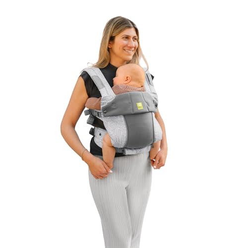 LÍLLÉbaby Complete All Seasons Ergonomic 6-in-1 Baby Carrier Infant to Toddler with Lumbar Support (7-45 Pounds), 360 Degree Baby Wearing & Multi-Position, Inward & Outward Facing (Pebble Grey)