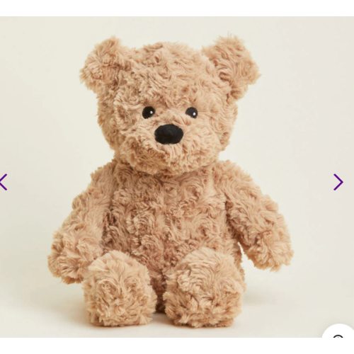 Brown Curly Bear Warmies | Microwavable Brown Curly Bear Warmies Stuffed Animal | Warmies USA