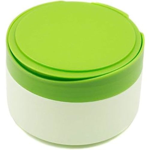 Baby Powder Puff Box Body After-Bath Powder Case Cosmetic Talcum Powder Container Dispenser wtih Powder Puff and Sifter(Green)