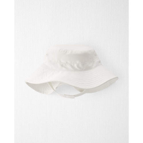 Little Planet - Baby Recycled Twill Swim Hat - Light Cream, 0-3M