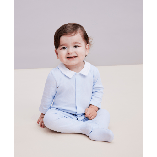 Blue Kissy New Beginnings Footie w/Collar
