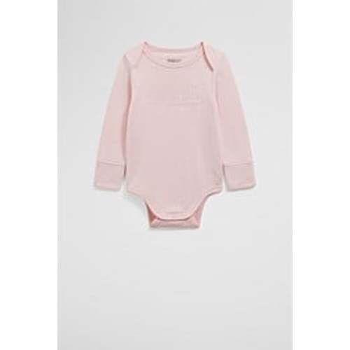 Mineral Pink Organically Grown Cotton Heritage Long Sleeve Bodysuit - Jumpsuits & Bodysuits | Country Road