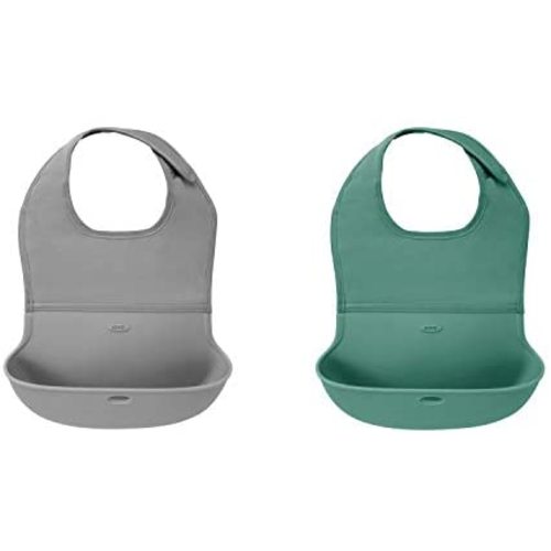OXO Roll-Up Bib (2 Pack) Limited Edition Sage/Gray