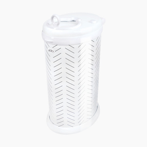 Ubbi Steel Diaper Pail - Herringbone