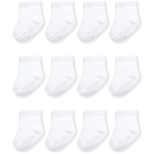 Fruit of the Loom Baby & Toddler Grow & Fit Flex Zones Cotton Stretch Socks - Unisex, Girls, Boys