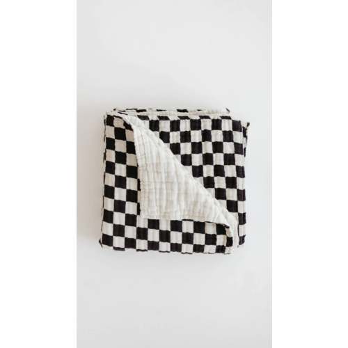 Muslin Quilt | Black & White Checkerboard