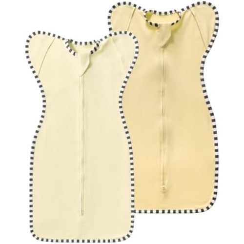 Baby Transition Swaddle 2-Pack, Newborn Sleep Sack, Arms Up Design (Arms In/Out), Infant Swaddle for Boys Girls