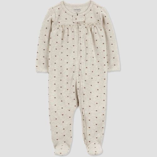 Carter's Just One You® Baby Heart Sleep N' Play - Green/Gray, Size: Newborn