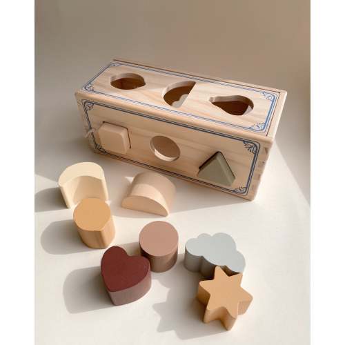Vintage-Inspired Wooden Shape Sorter
