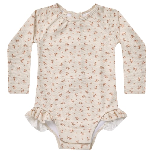 Olivia Rashguard One-Piece Swimsuit, Clay Ditsy