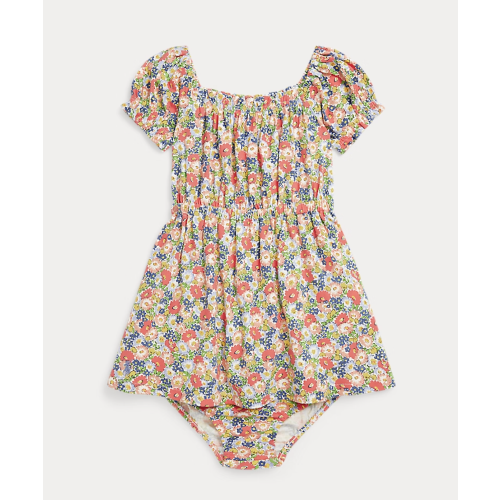 Floral Cotton Jersey Dress & Bloomer