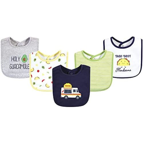 Hudson Baby Unisex BabyCotton Bibs