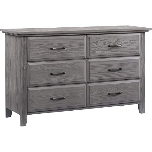 Soho Baby Chandler Premium 6-Drawer Dresser, Graphite Gray, GreenGuard Gold Certified