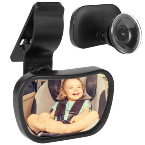 Toorise Baby Car Mirror Baby Rearview Mirror with Suction Cup & Clip Adjustable Wide View Car Interior Rearview Mirrors for Back Seat Safety Car Seat Mirror for Rear Facing Infant