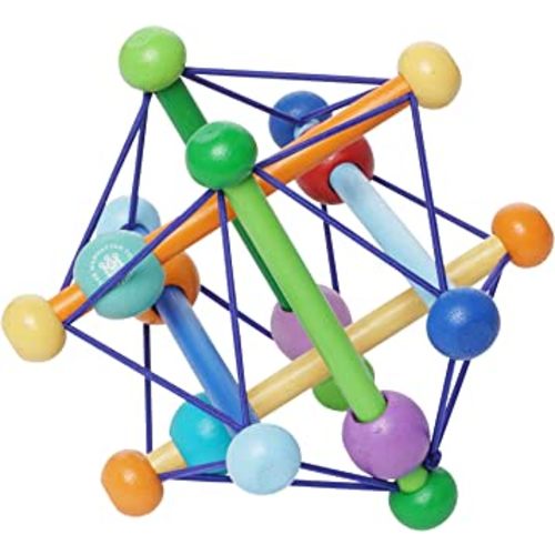 Manhattan Toy Skwish Color Burst Rattle and Teether Grasping Activity Toy
