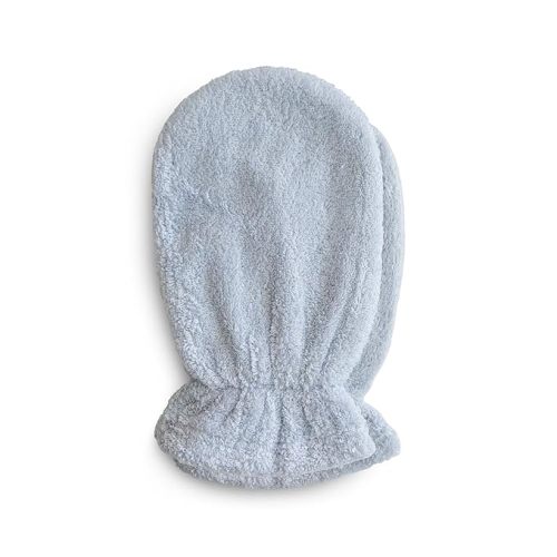 mushie Baby Bath Mitt | Organic Cotton | Pack of 2 (Baby Blue)