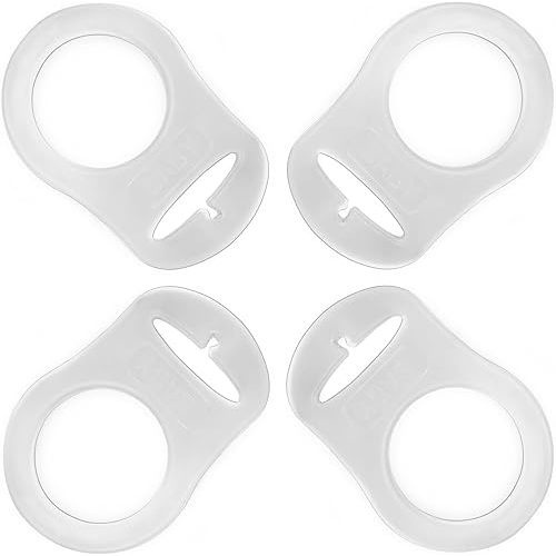 PUTSKA Pacifier Adapter Rings - Silicone Adapter for Pacifier Holder and Clip MAM-Compatible
