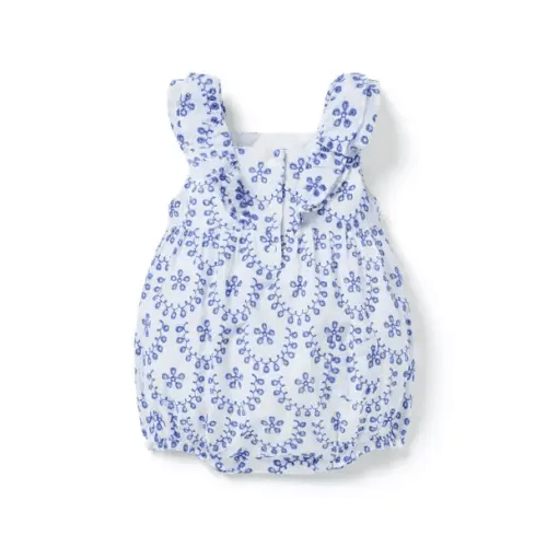 Baby Eyelet Ruffle Romper