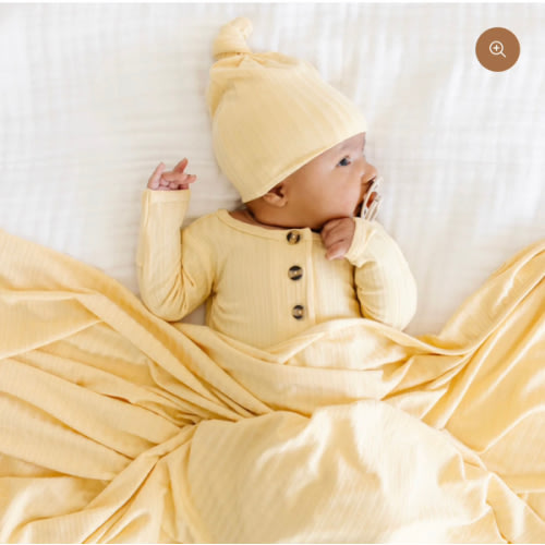 Ribbed Top + Bottoms (Color: Birdie)