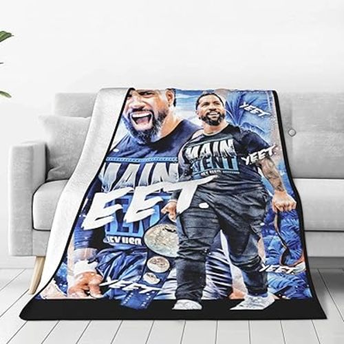 Jey Wrestler USO Throw Blanket Lightweight Air Conditioner Blanket Twin Size Blankets for All Seasons Cozy Blankets for Hotel for Picnic 40"x30"