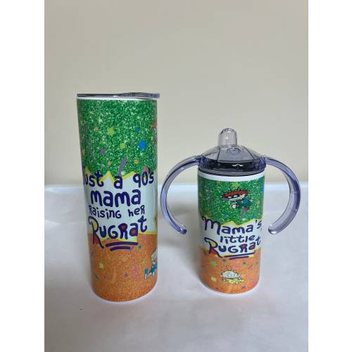 90’s Mama Rugrat Mama and Mini Tumbler Set