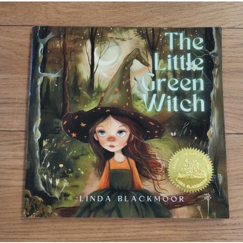 The Little Green Witch | Children's Picture Book Witchy Magical Mushroom Enchanting Green Whimsical Magic Forest