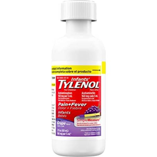 Infants' TYLENOL Oral Suspension, Grape, 2 Fl. Oz