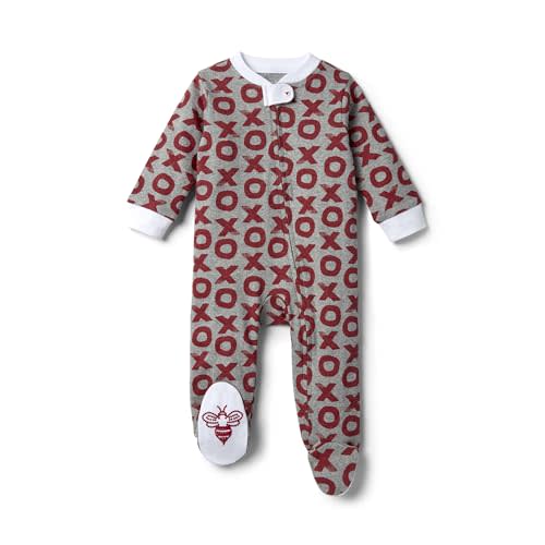 Burt's Bees Baby Boys' Sleep and Play Pjs, 100% Organic Cotton One-piece Zip Front Romper Jumpsuit Pajamas