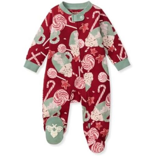 Burt's Bees Baby Girls' Organic Cotton, Sleep and Play Footed Pajamas
