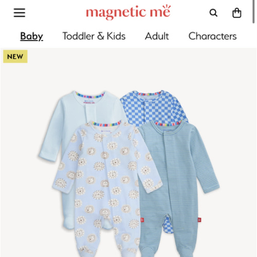 Magnetic 4-Pack Footie – Magnetic Me