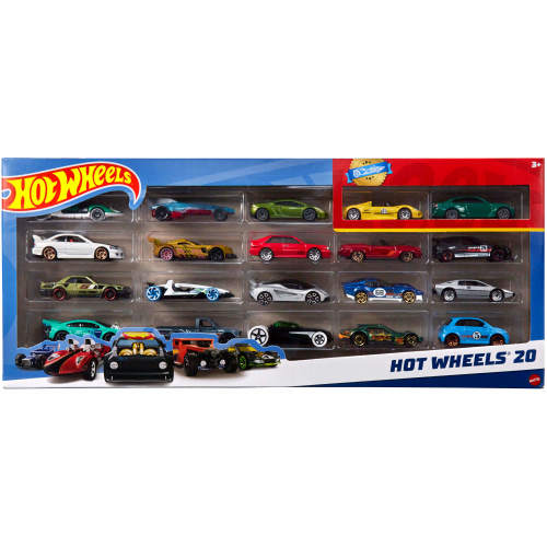 Hot Wheels Realistic 20-Car Collector Gift Pack, Cool Toy Sets (Styles May Vary)