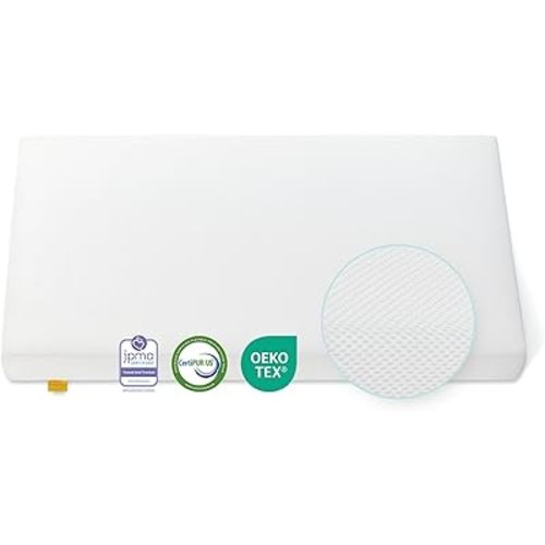 Crib Mattress, JPMA Certified Baby Mattress, Breathable Surface, CertiPUR-US and Oeko-TEX Approved, Standard Full Size for Crib & Toddler Bed, Waterproof Machine Washable Cover, 52” x 27.6”