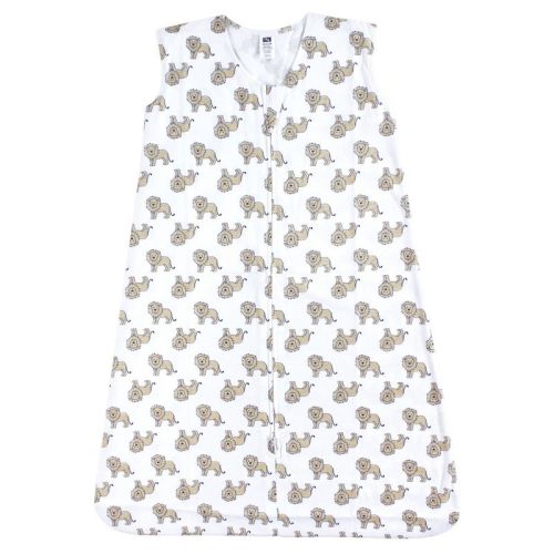 Hudson Baby Infant Boys Cotton Sleeveless Wearable Sleeping Bag, Sack, Blanket, Lions, 12-18 Months