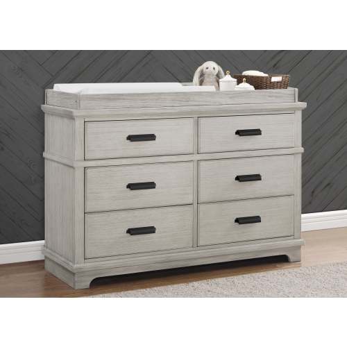Asher 6 Drawer Dresser with Changing Top and Interlocking Drawers
