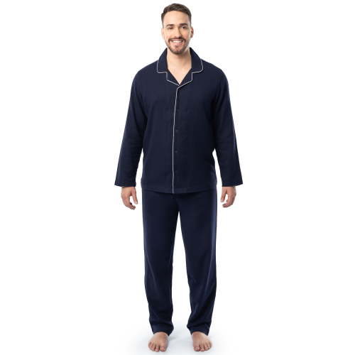 Fruit of the Loom Men's Flannel Top and Bottom Pajama Set, Sizes S-5XL