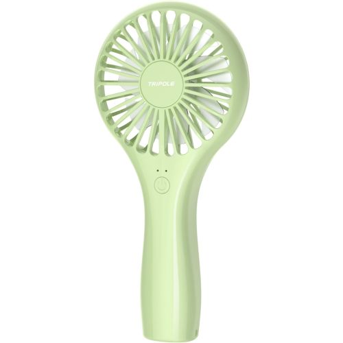 TriPole Mini Handheld Fan Personal Portable Fan, Battery Operated Rechargeable Fan Speed Adjustable Powerful Small Eyelash Fan for Stylish Kids Girls Women Indoor Outdoor Travelling, Green